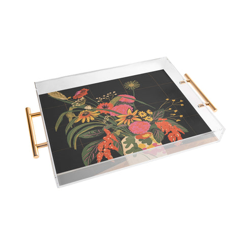 Gigi Rosado Autumnal bouquet Acrylic Tray