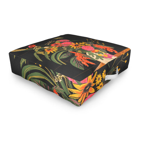 Gigi Rosado Autumnal bouquet Outdoor Floor Cushion