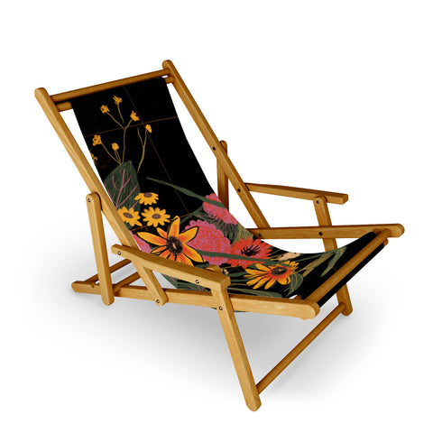 Gigi Rosado Autumnal bouquet Sling Chair