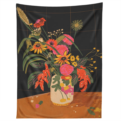Gigi Rosado Autumnal bouquet Tapestry