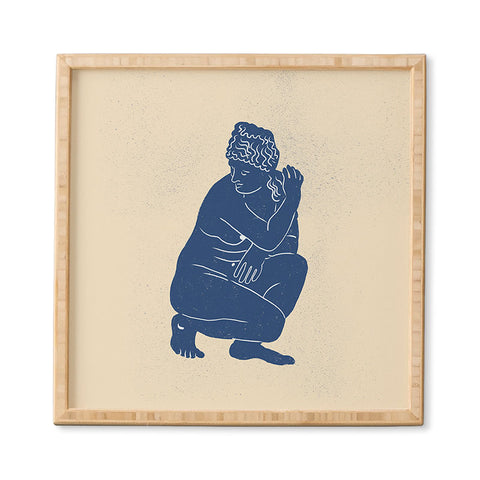 Gigi Rosado Blue Nude Framed Wall Art havenly