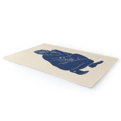 Gigi Rosado Blue Nude Area Rug