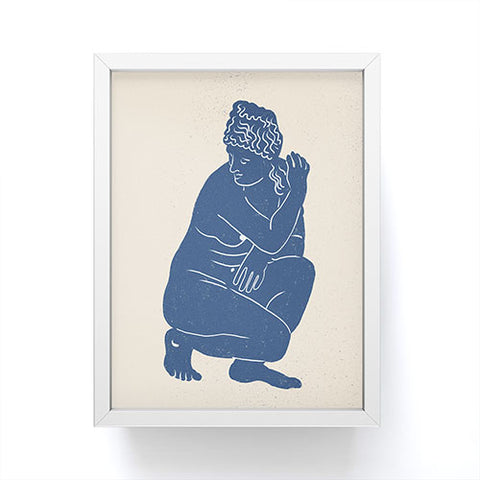 Gigi Rosado Blue Nude Framed Mini Art Print