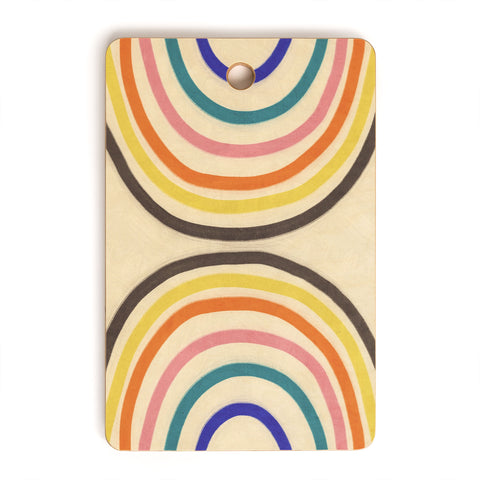 Gigi Rosado Chasing rainbows Cutting Board Rectangle