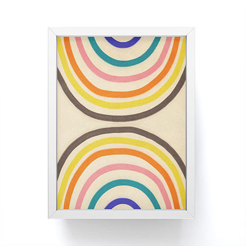 Gigi Rosado Chasing rainbows Framed Mini Art Print