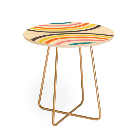 Gigi Rosado Chasing rainbows Round Side Table