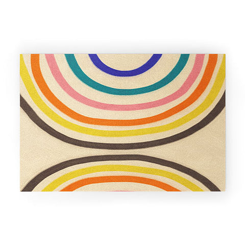 Gigi Rosado Chasing rainbows Welcome Mat