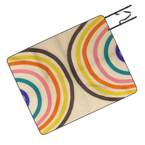 Gigi Rosado Chasing rainbows Picnic Blanket