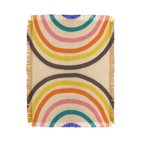 Gigi Rosado Chasing rainbows Throw Blanket
