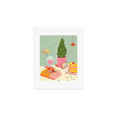 Gigi Rosado Christmas Eve still life Art Print