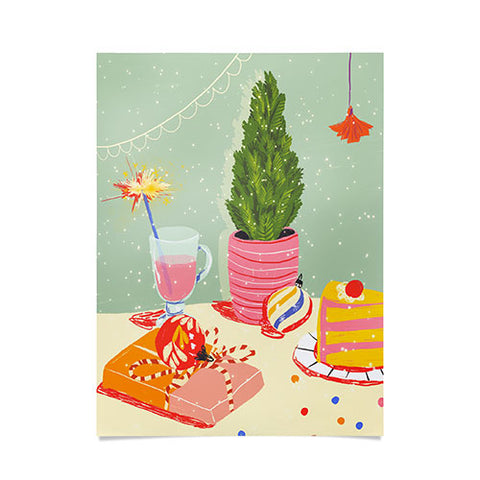 Gigi Rosado Christmas Eve still life Poster