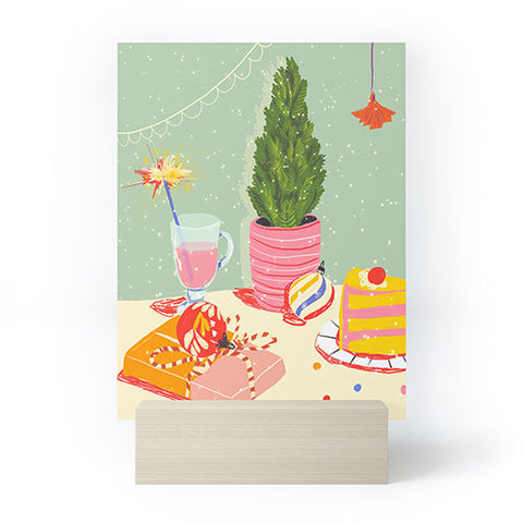 Gigi Rosado Christmas Eve still life Mini Art Print