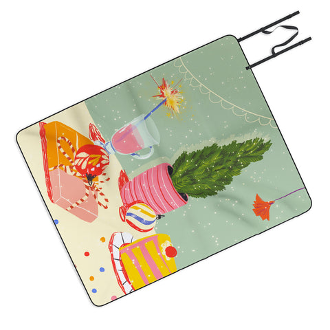 Gigi Rosado Christmas Eve still life Picnic Blanket
