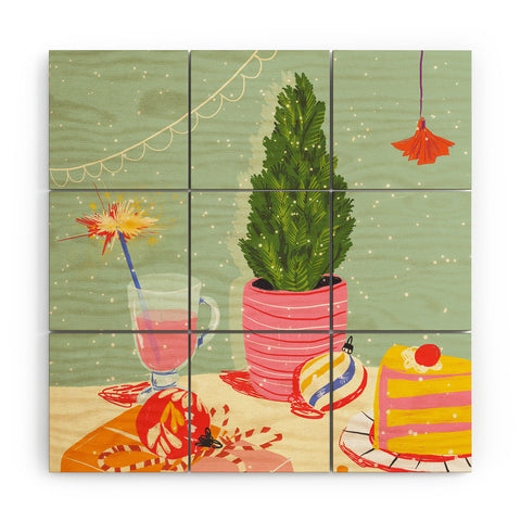 Gigi Rosado Christmas Eve still life Wood Wall Mural