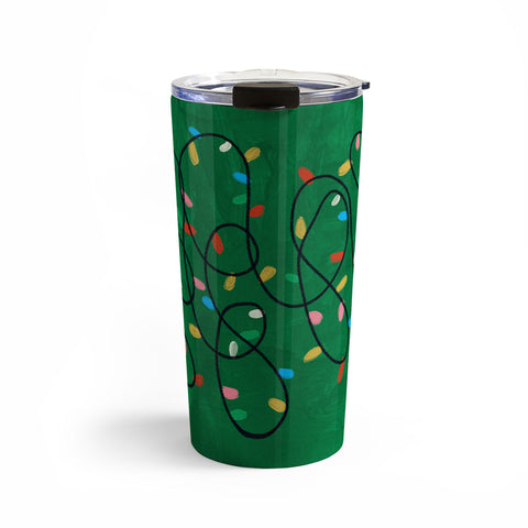 Gigi Rosado Christmas fairy lights II Travel Mug