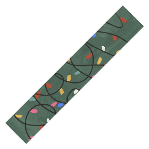 Gigi Rosado Christmas fairy lights Table Runner