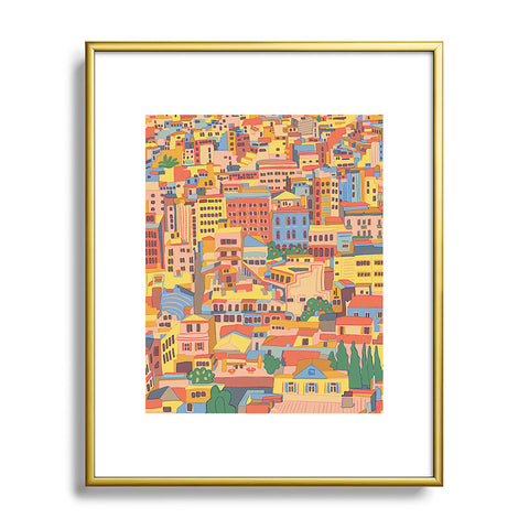 Gigi Rosado City of Athens Metal Framed Art Print