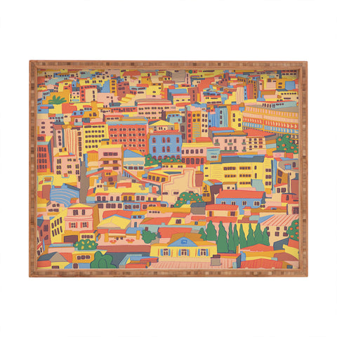 Gigi Rosado City of Athens Rectangular Tray