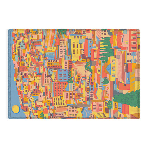 Gigi Rosado City of Athens Outdoor Rug