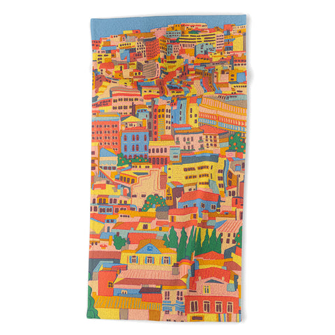 Gigi Rosado City of Athens Beach Towel