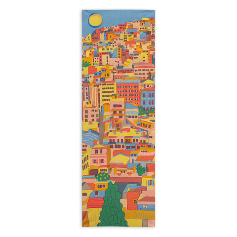 Gigi Rosado City of Athens Yoga Towel