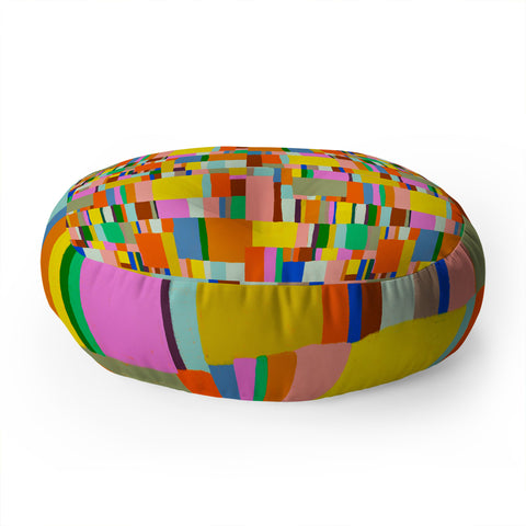 Gigi Rosado Colour play Floor Pillow Round