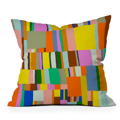 Gigi Rosado Colour play Outdoor Throw Pillow