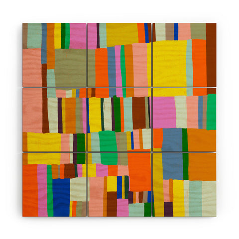 Gigi Rosado Colour play Wood Wall Mural