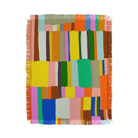 Gigi Rosado Colour play Throw Blanket