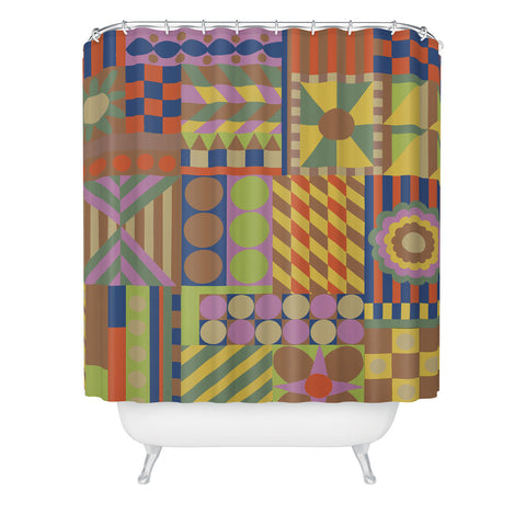Gigi Rosado Composition 2 Shower Curtain