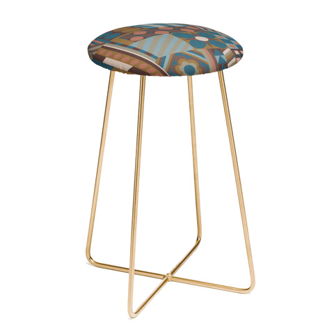 Gigi Rosado Composition 3 Counter Stool