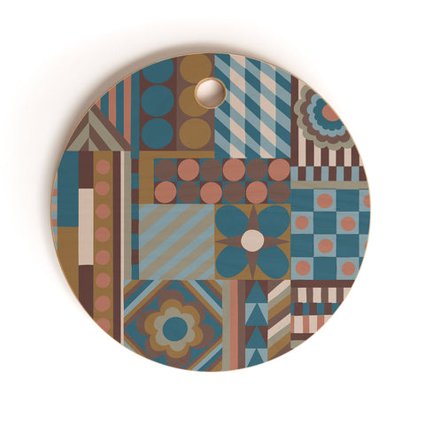 Gigi Rosado Composition 3 Cutting Board Round