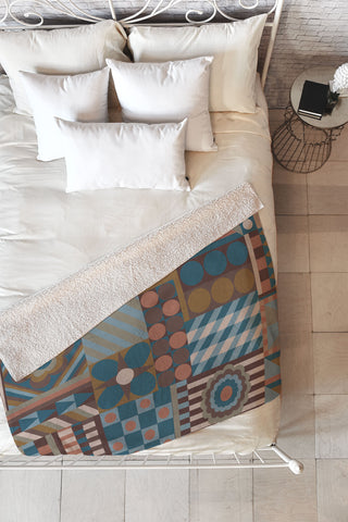 Gigi Rosado Composition 3 Fleece Throw Blanket