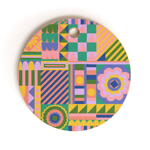 Gigi Rosado Composition Cutting Board Round