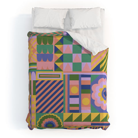 Gigi Rosado Composition Duvet Cover