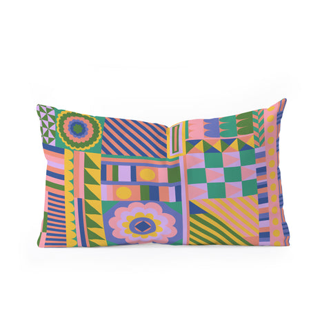 Gigi Rosado Composition Oblong Throw Pillow