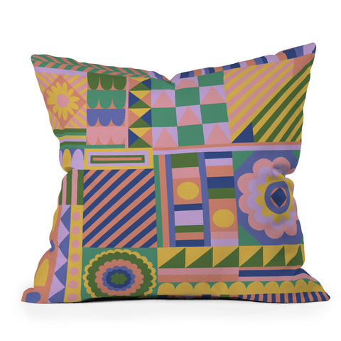 Gigi Rosado Composition Outdoor Throw Pillow