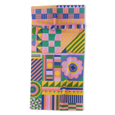 Gigi Rosado Composition Beach Towel