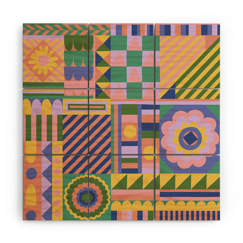 Gigi Rosado Composition Wood Wall Mural