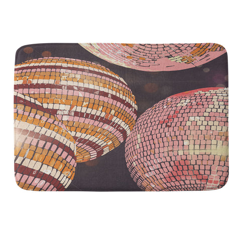 Gigi Rosado Disco balls II Memory Foam Bath Mat