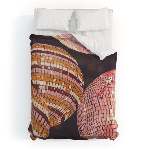 Gigi Rosado Disco balls II Duvet Cover