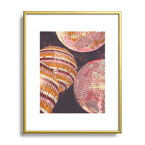 Gigi Rosado Disco balls II Metal Framed Art Print