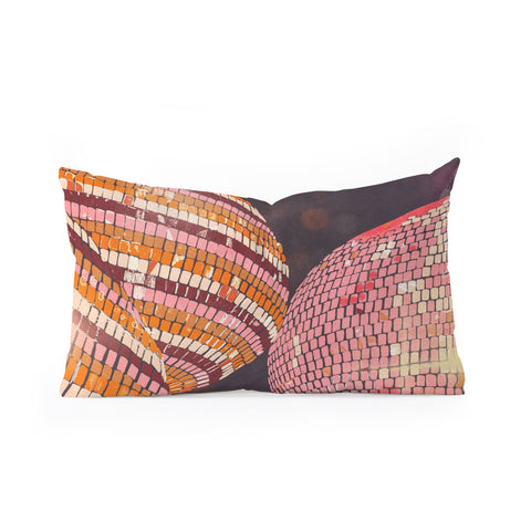 Gigi Rosado Disco balls II Oblong Throw Pillow