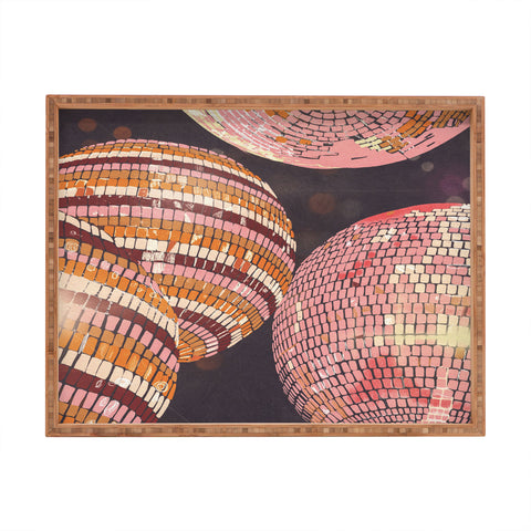 Gigi Rosado Disco balls II Rectangular Tray