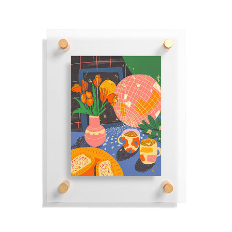 Gigi Rosado Disco night 2 Floating Acrylic Print