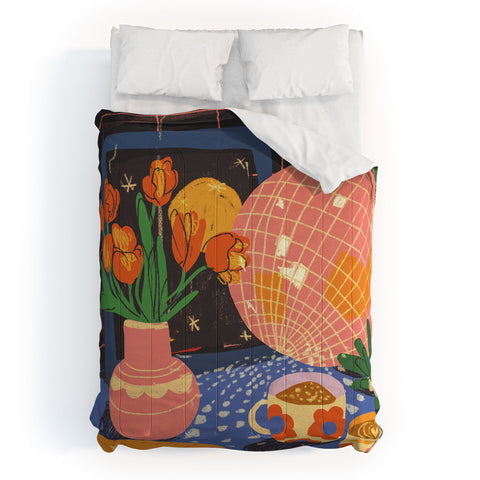Gigi Rosado Disco night 2 Comforter