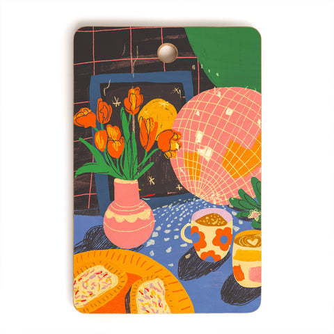 Gigi Rosado Disco night 2 Cutting Board Rectangle