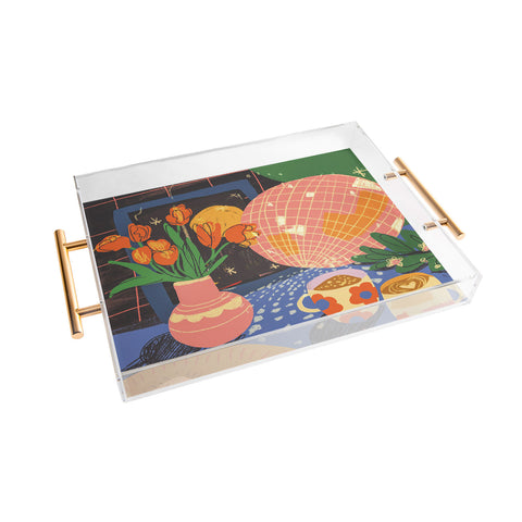 Gigi Rosado Disco night 2 Acrylic Tray