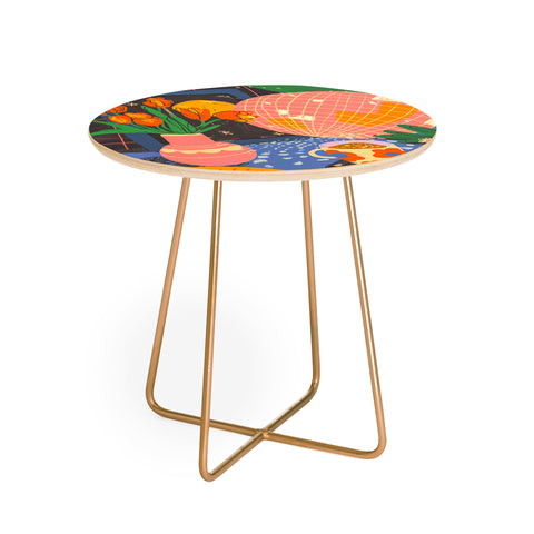 Gigi Rosado Disco night 2 Round Side Table
