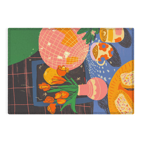 Gigi Rosado Disco night 2 Outdoor Rug